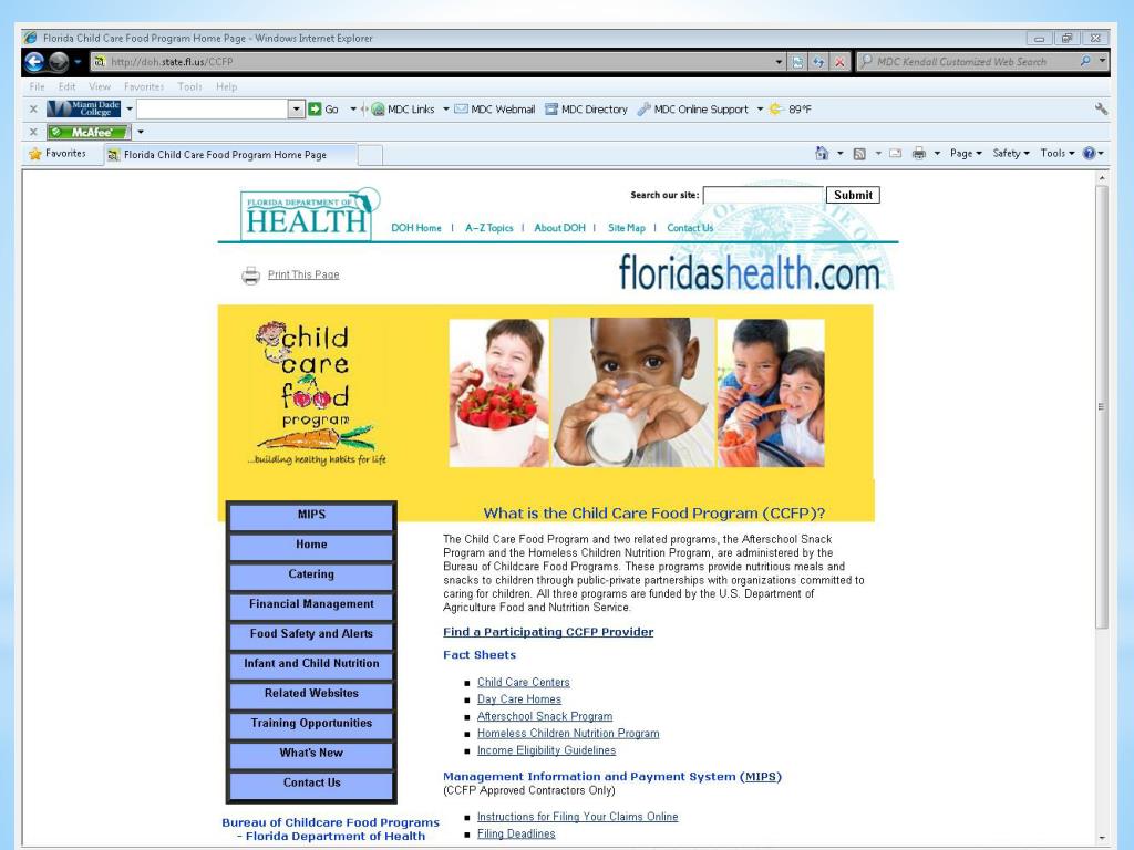 PPT THE CHILD CARE FOOD PROGRAM PowerPoint Presentation, free