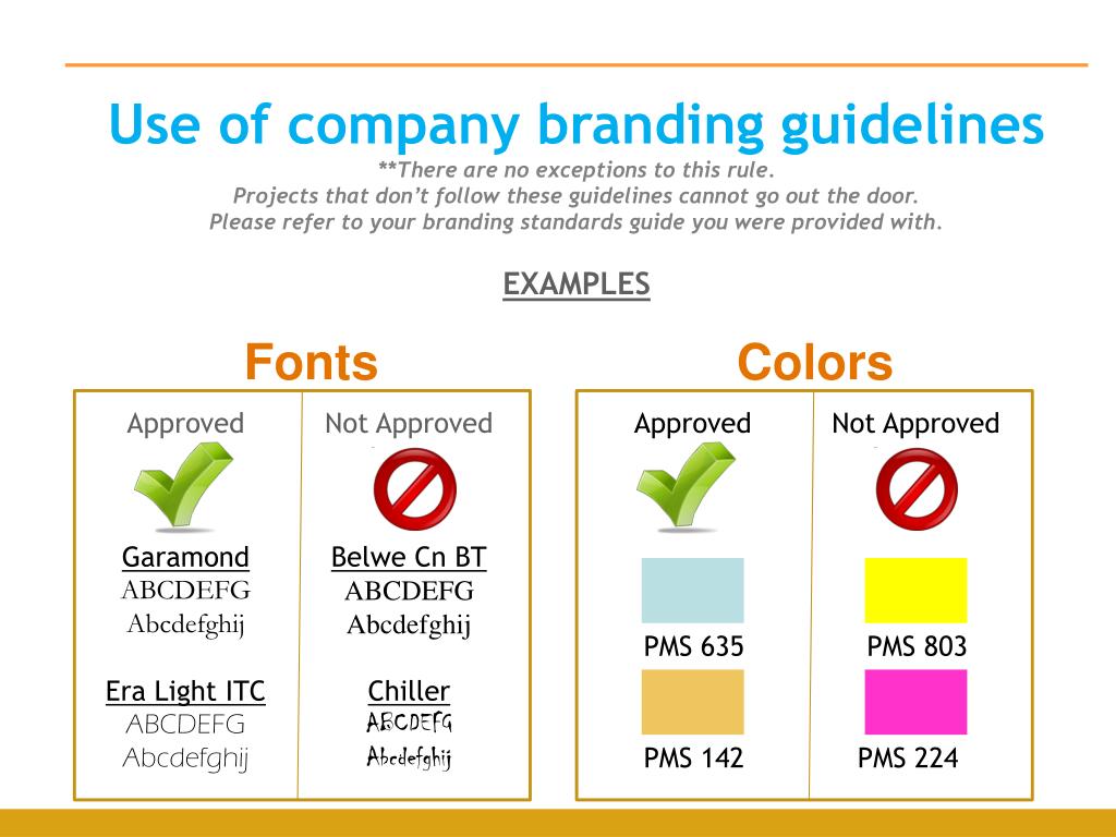 PPT Use of company branding guidelines PowerPoint Presentation, free