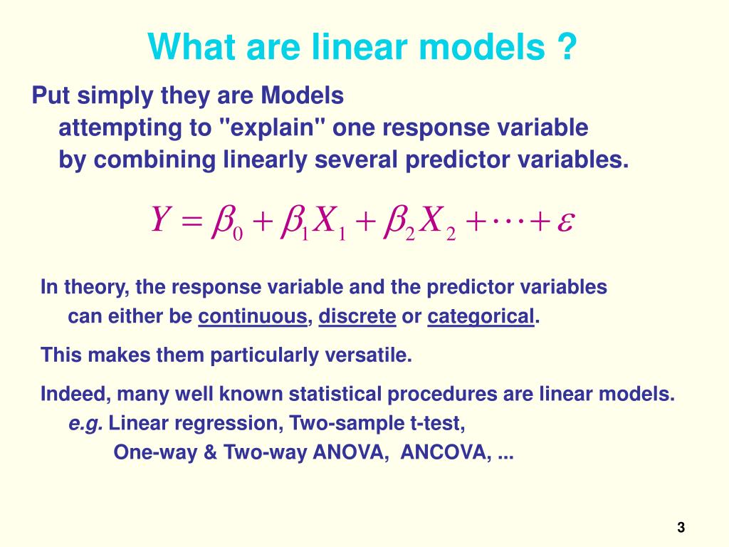 PPT Lecture 2 Linear Models I PowerPoint Presentation, free download