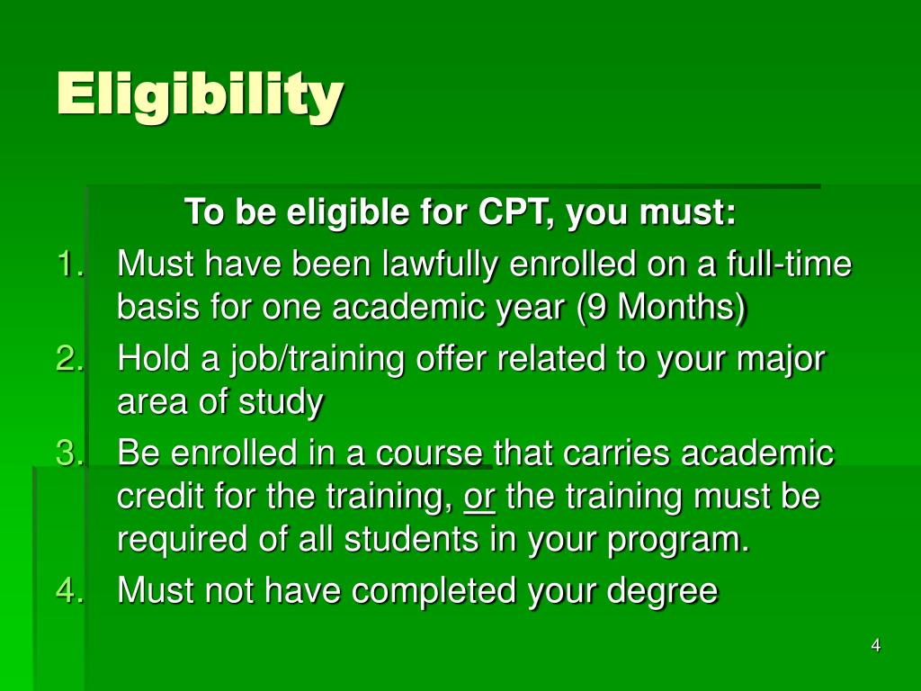 PPT CPT Employment PowerPoint Presentation, free download ID3469913