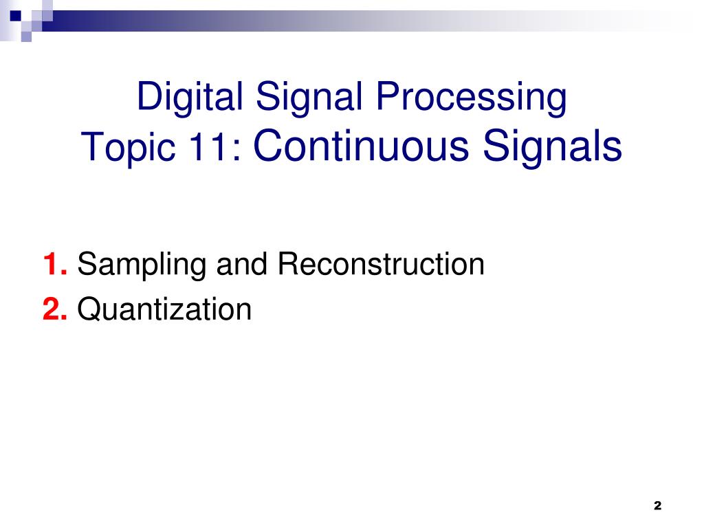 PPT Digital Signal Processing PowerPoint Presentation, free download