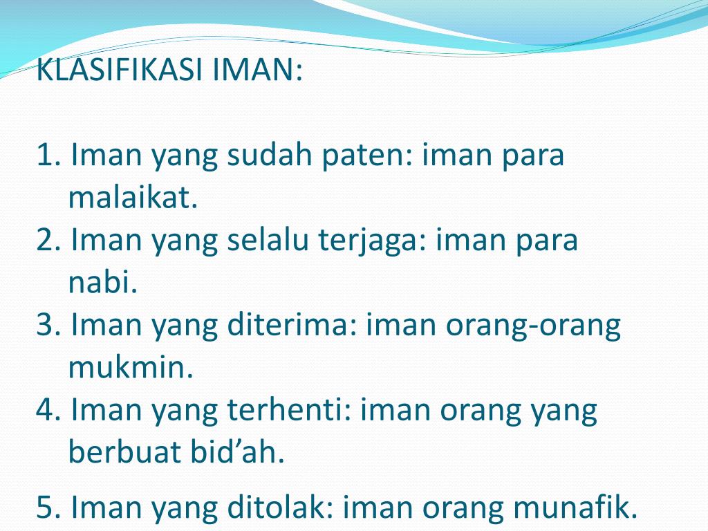 PPT PERBEDAAN KONSEP IMAN, KAFIR, NIFAK DAN SYIRIK PowerPoint
