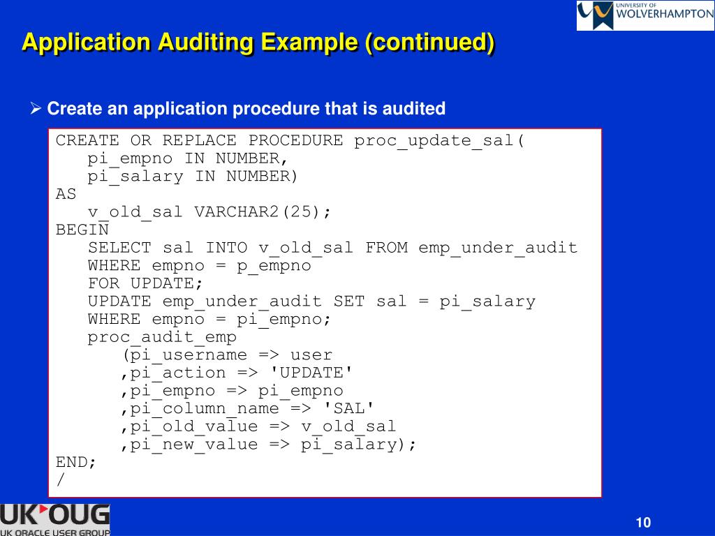 PPT Auditing Techniques for Oracle Database 11g PowerPoint