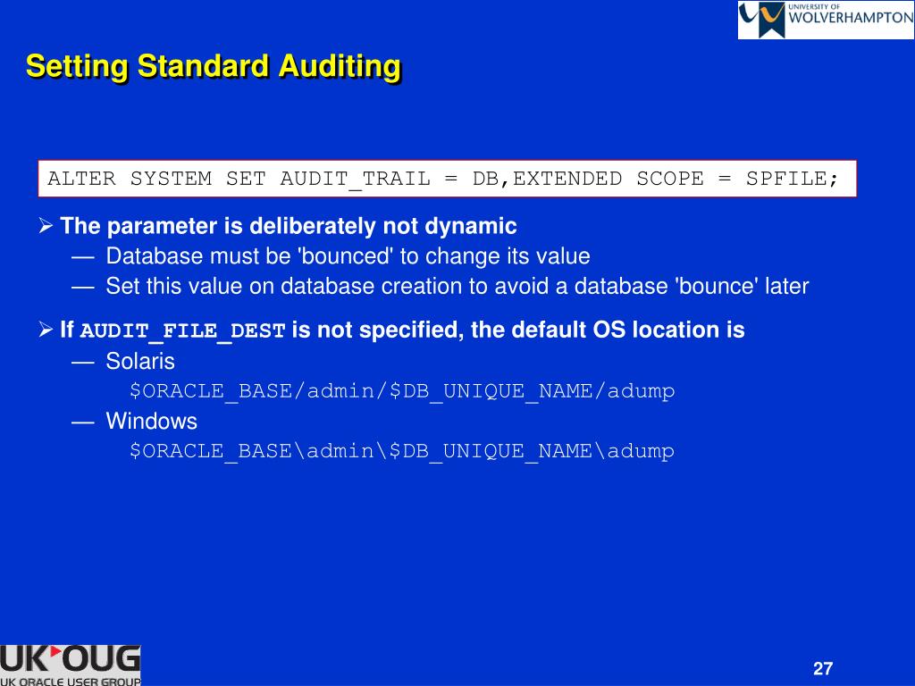 PPT Auditing Techniques for Oracle Database 11g PowerPoint