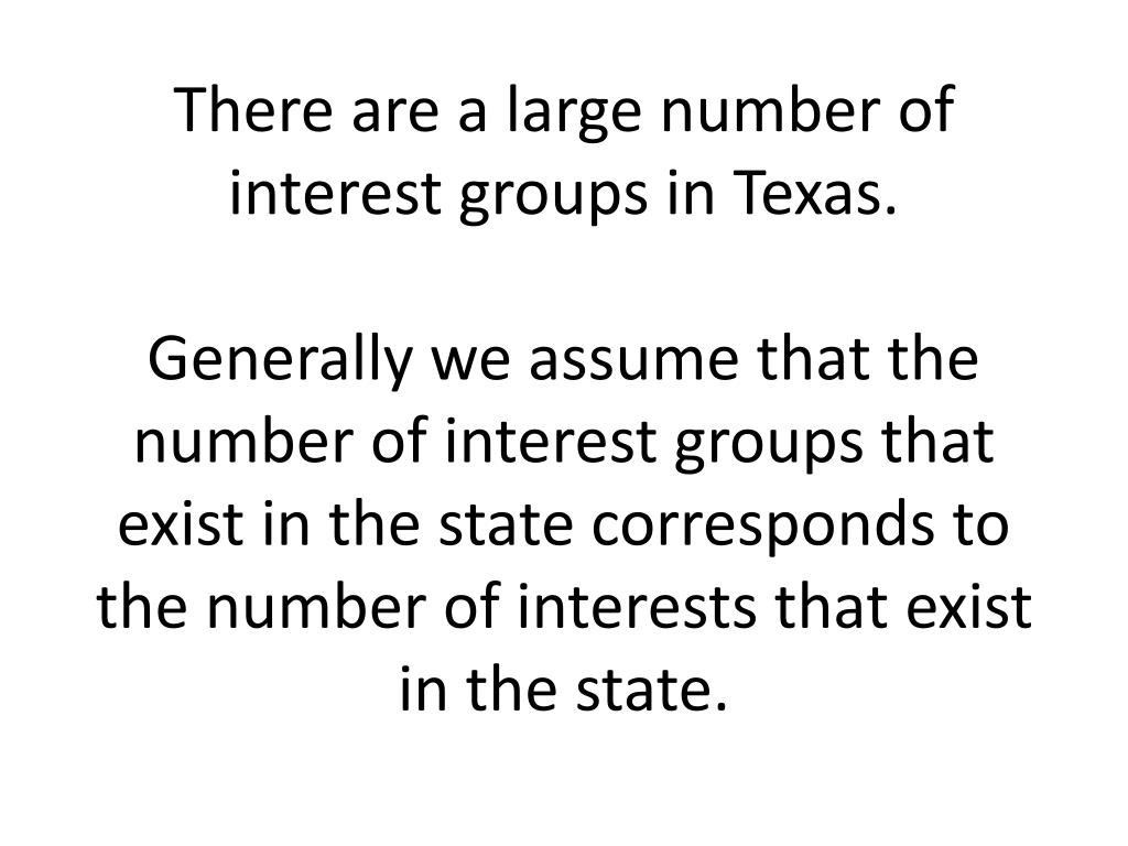 PPT Interest Groups in Texas PowerPoint Presentation, free download