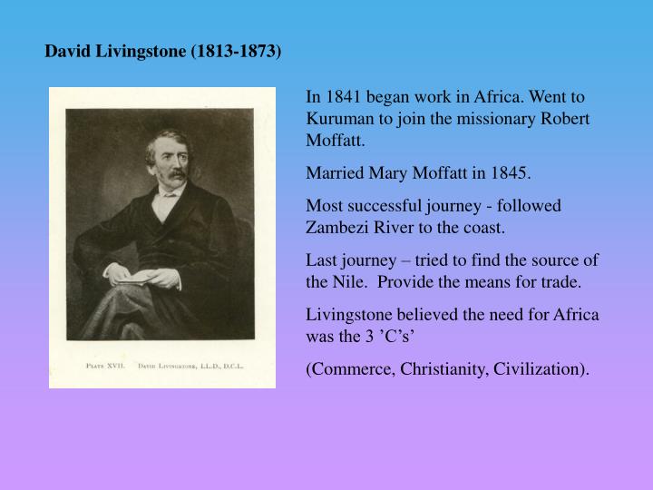PPT David Livingstone (18131873) PowerPoint Presentation, free