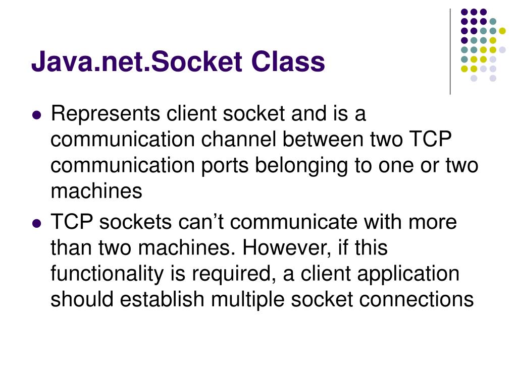 PPT Socket Programming Using JAVA PowerPoint Presentation, free