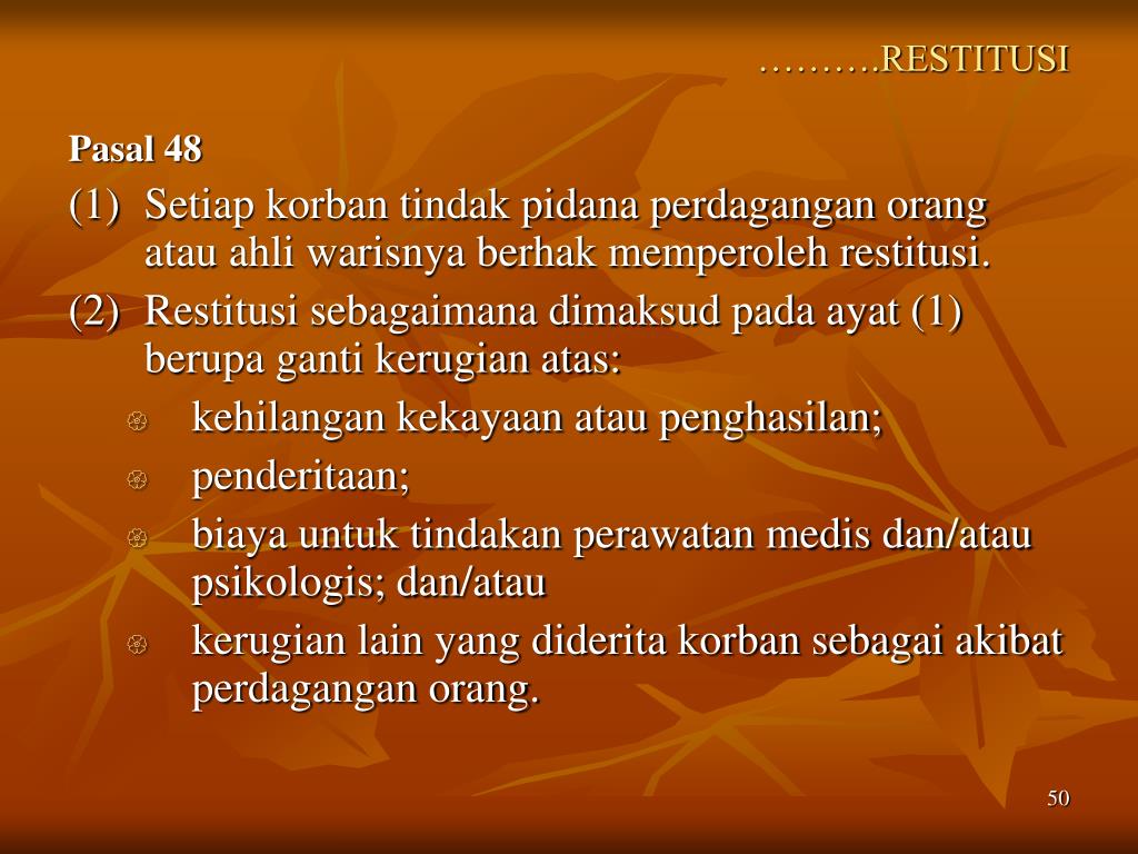 PPT PENERAPAN UNDANGUNDANG NOMOR 21 TAHUN 2007 TENTANG PEMBERANTASAN
