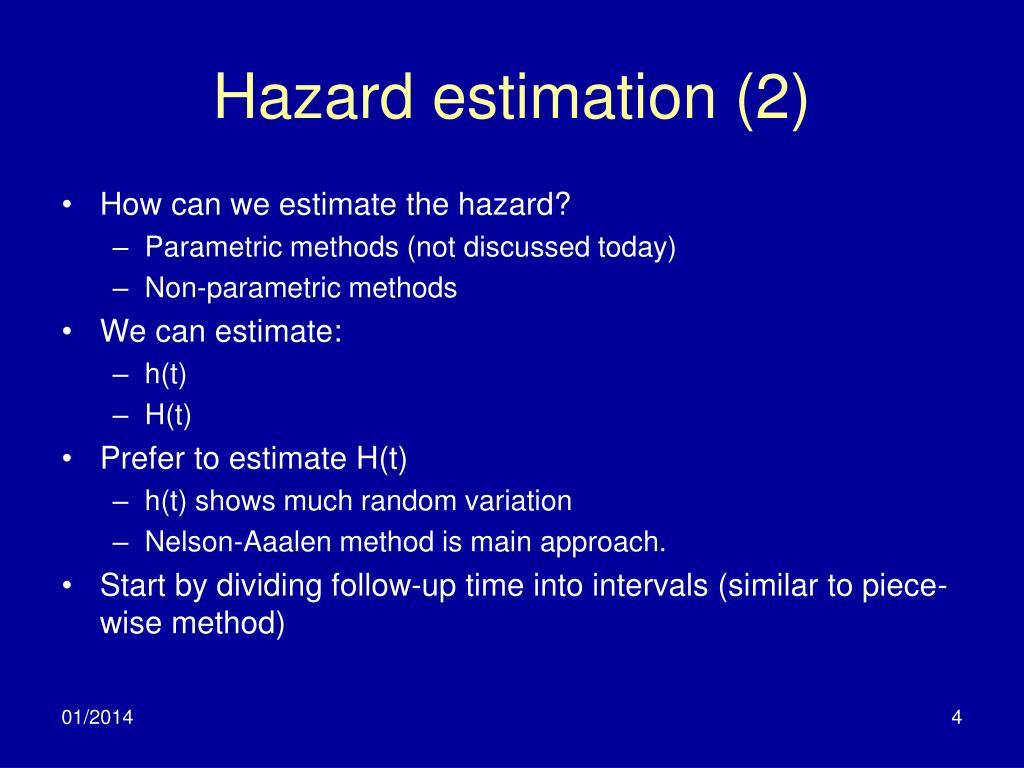 PPT EPI 5344 Survival Analysis in Epidemiology Hazard March 4 , 2014