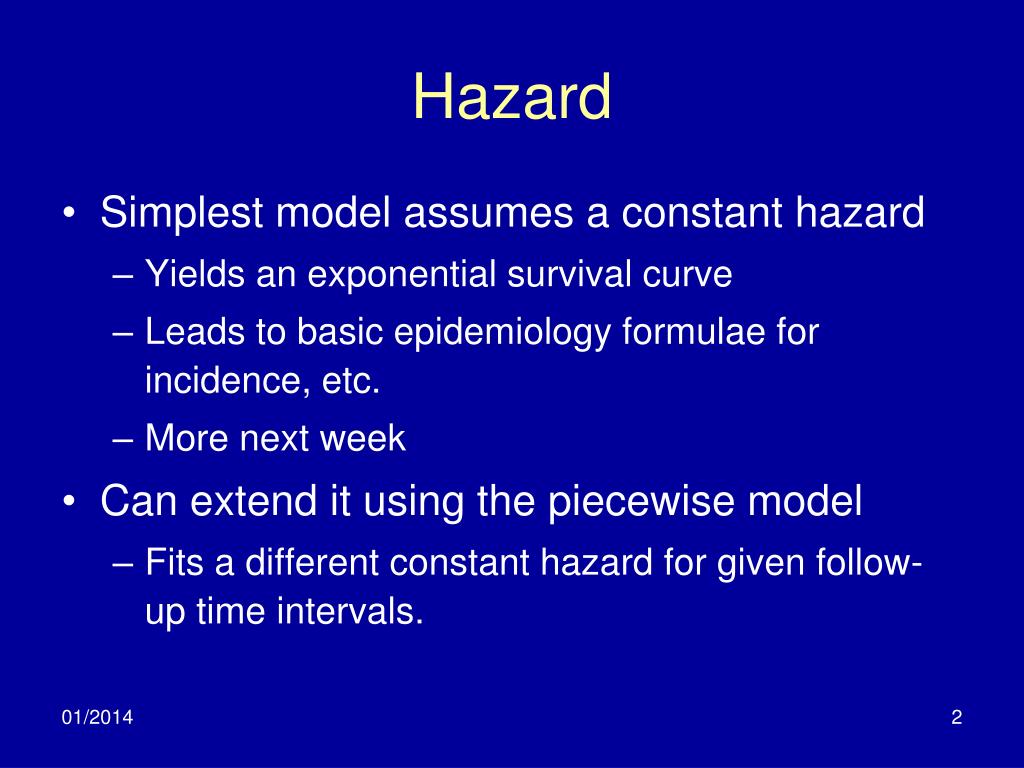 PPT EPI 5344 Survival Analysis in Epidemiology Hazard March 4 , 2014
