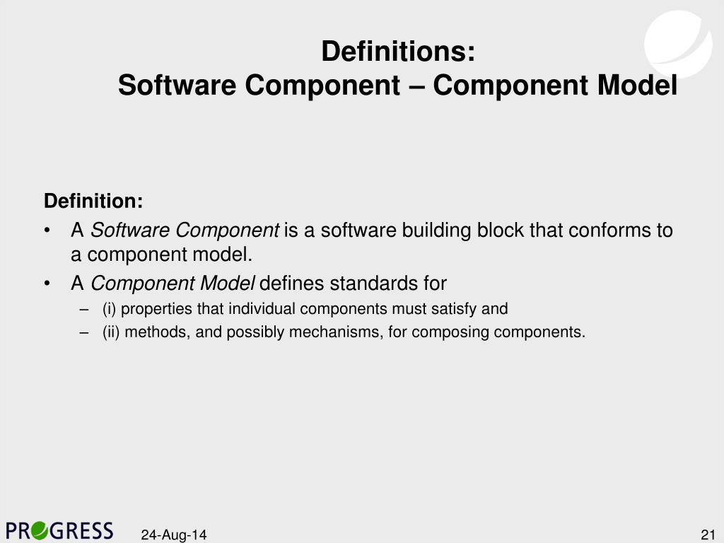 PPT Component Models main characteristics PowerPoint Presentation