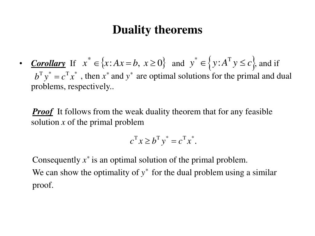 PPT Duality for linear programming PowerPoint Presentation, free