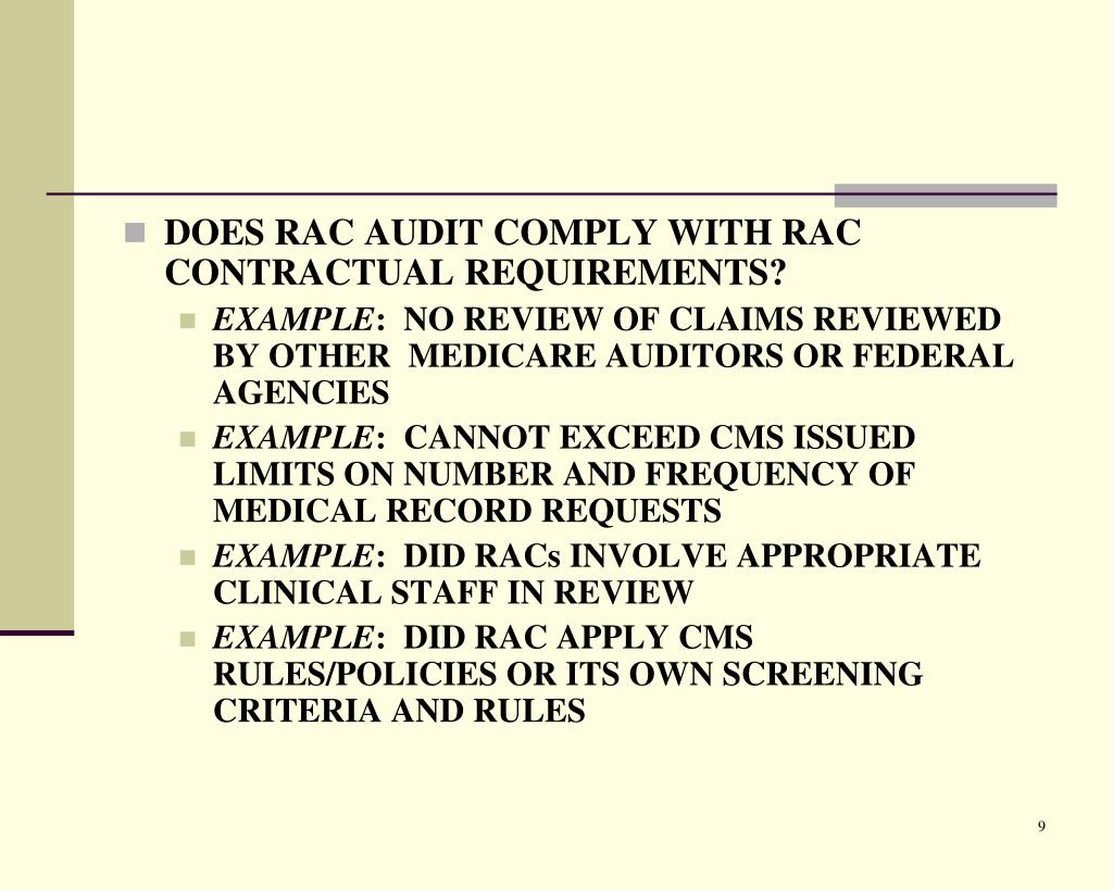 PPT LEGAL ISSUES IN THE RAC AUDIT AND APPEAL PROCESS PowerPoint