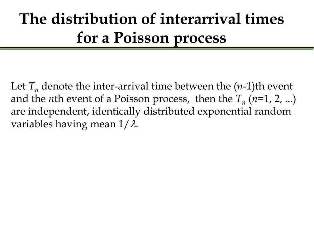 PPT The Poisson Process PowerPoint Presentation, free download ID