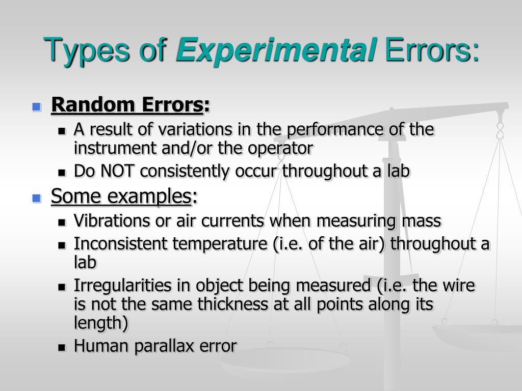 PPT Errors and Uncertainties PowerPoint Presentation, free download
