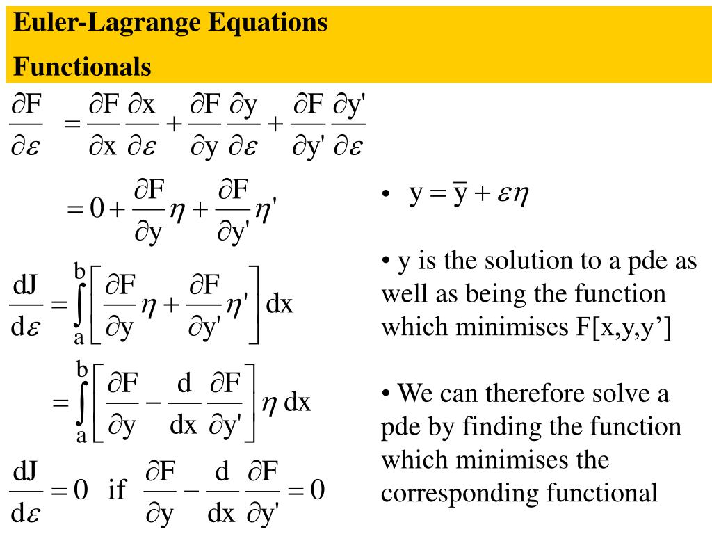 PPT III Solution of pde’s using variational principles PowerPoint Presentation ID3507264