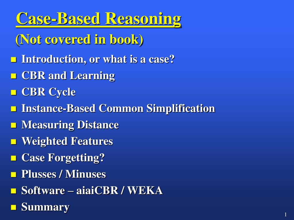 PPT CaseBased Reasoning PowerPoint Presentation, free download ID