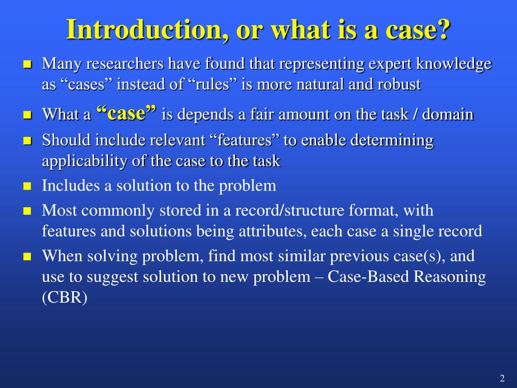 PPT CaseBased Reasoning PowerPoint Presentation, free download ID