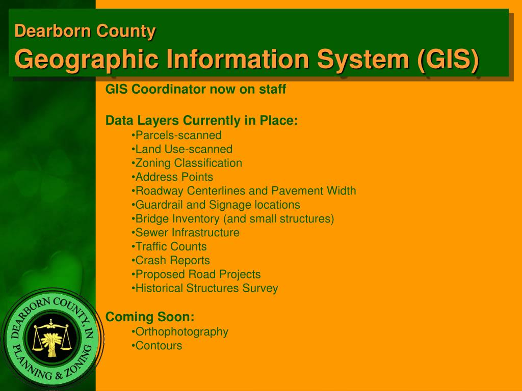 PPT DEARBORN COUNTY GIS PowerPoint Presentation, free download ID