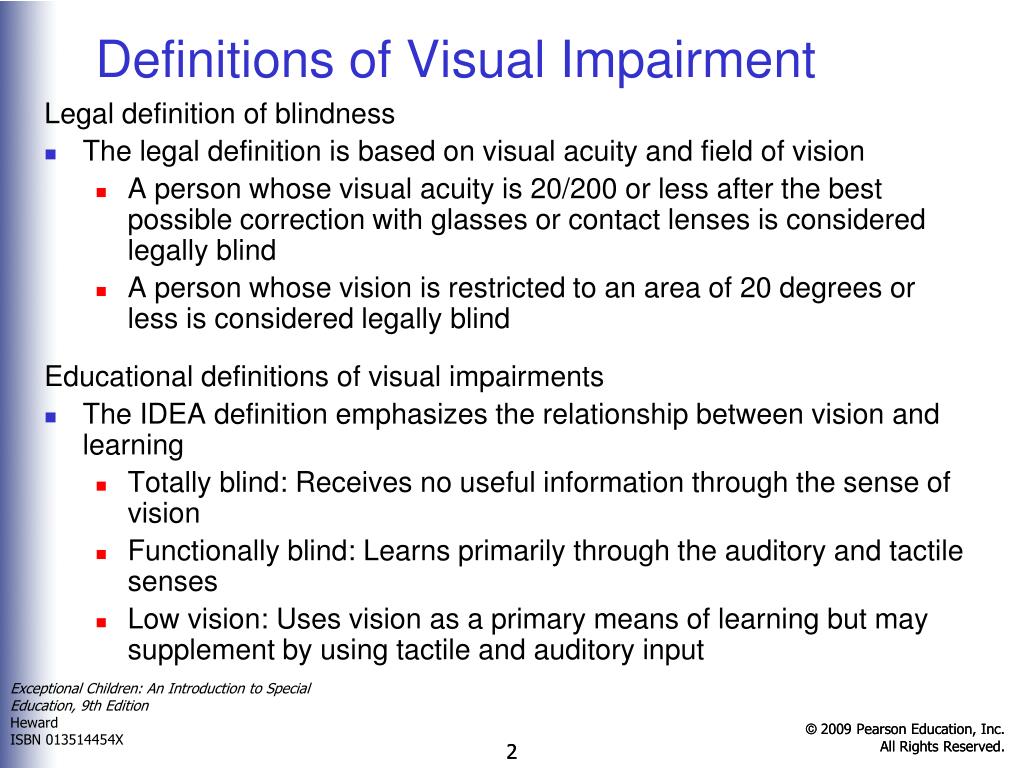 PPT Chapter 10 Blindness and Low Vision PowerPoint Presentation, free