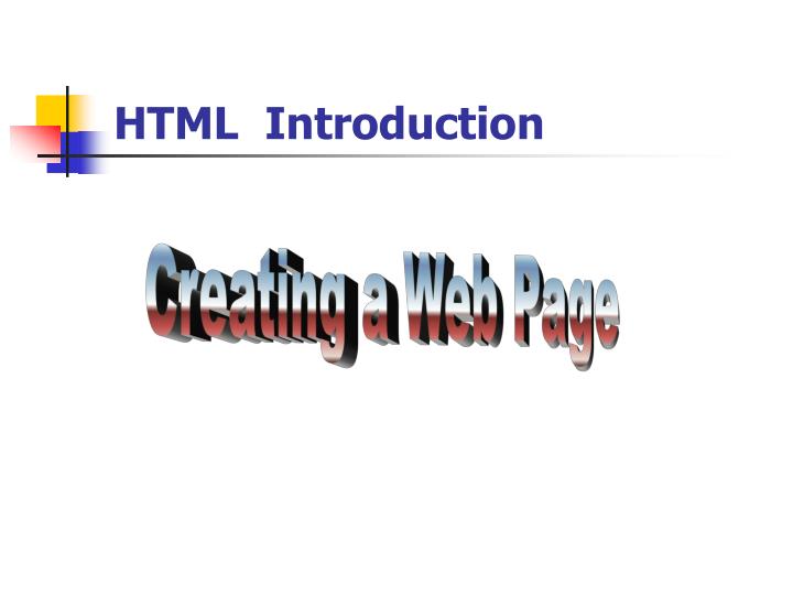 PPT HTML Introduction PowerPoint Presentation, free download ID3514050