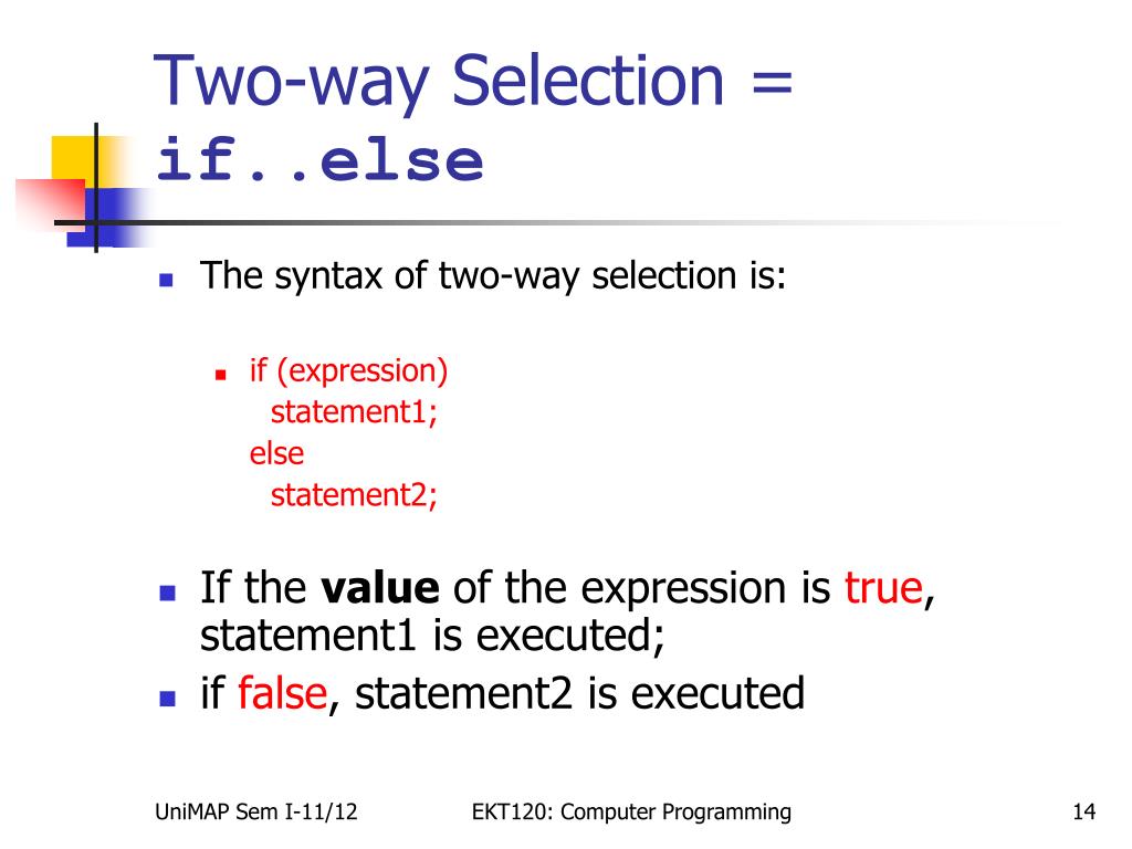 PPT Week 3 Selection Structures PowerPoint Presentation, free download ID3514121