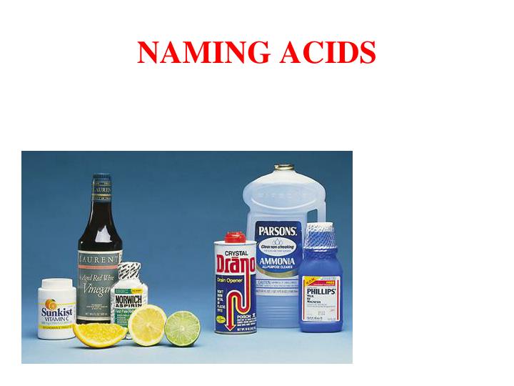 PPT NAMING ACIDS PowerPoint Presentation, free download ID3515876
