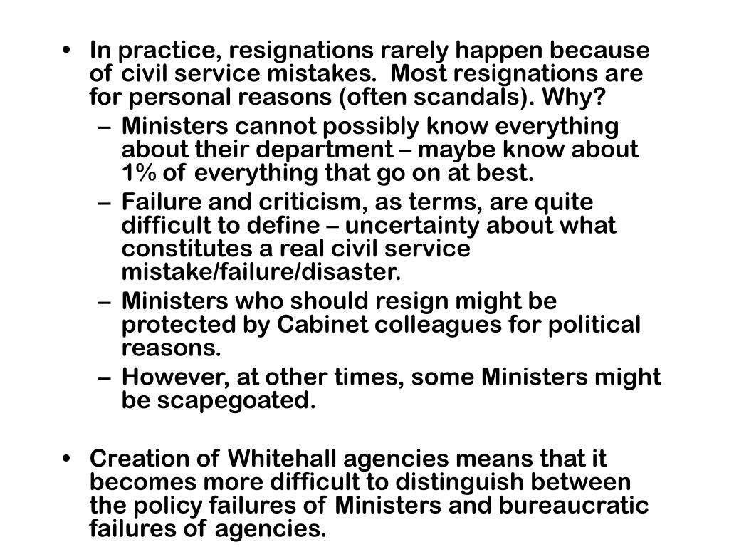 PPT Ministers, Departments and the Civil Service PowerPoint