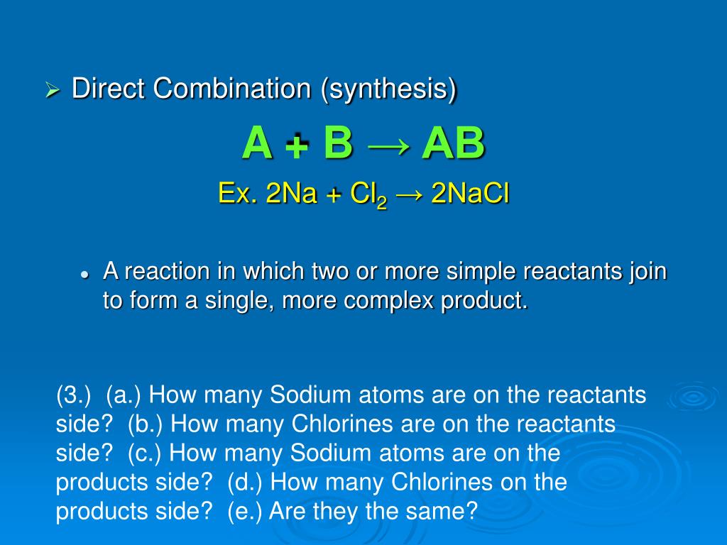 PPT Chemical Reactions & Equations PowerPoint Presentation, free