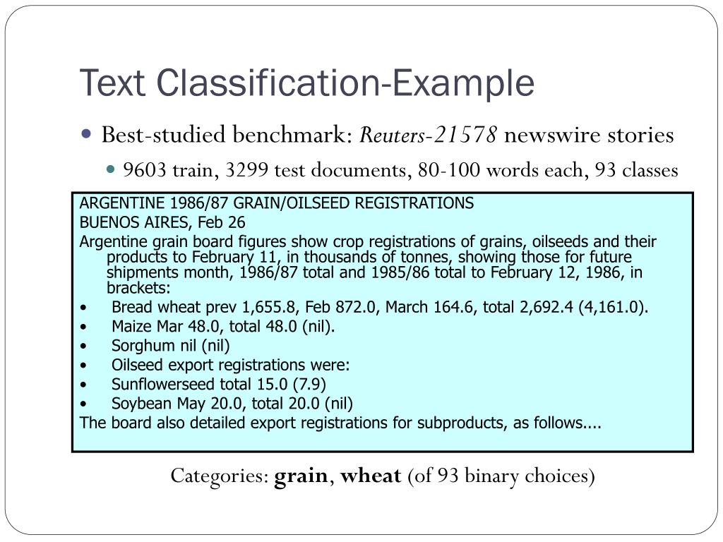 PPT Text Classification PowerPoint Presentation, free download ID