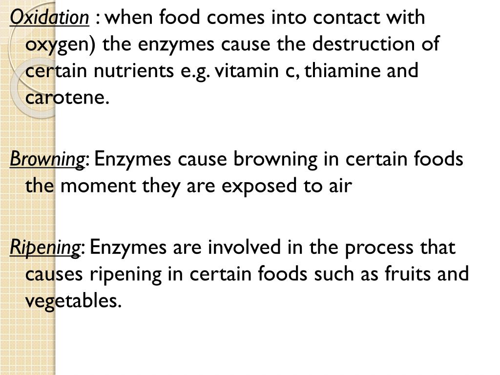 PPT EFFECT OF FOOD PROCESSING ON NUTRIENT CONTENT OF FOOD & FOOD