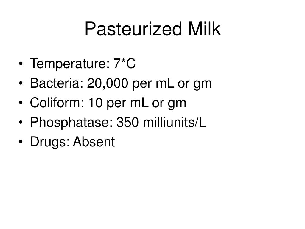 PPT Pasteurized Milk Ordinance and Bioterrorism Food Safety