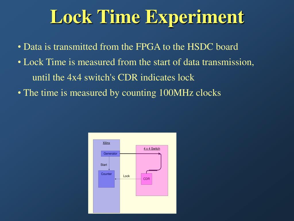 PPT High Speed Serial Link Data Characteristic Influence Over Lock