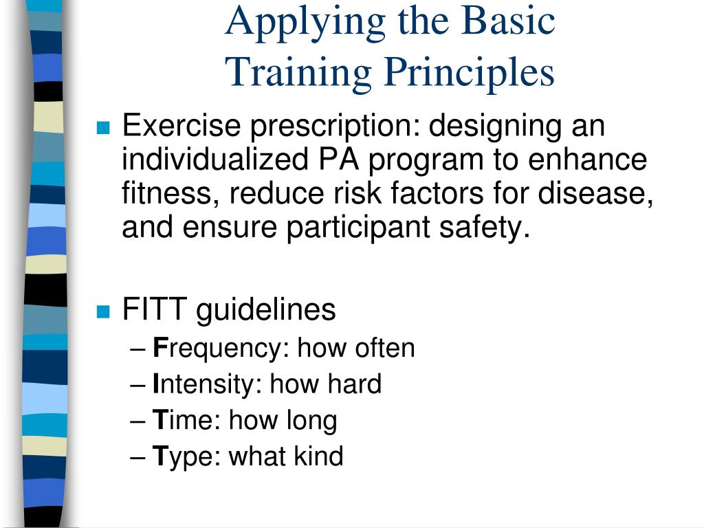 PPT Basic Training Principles PowerPoint Presentation, free download