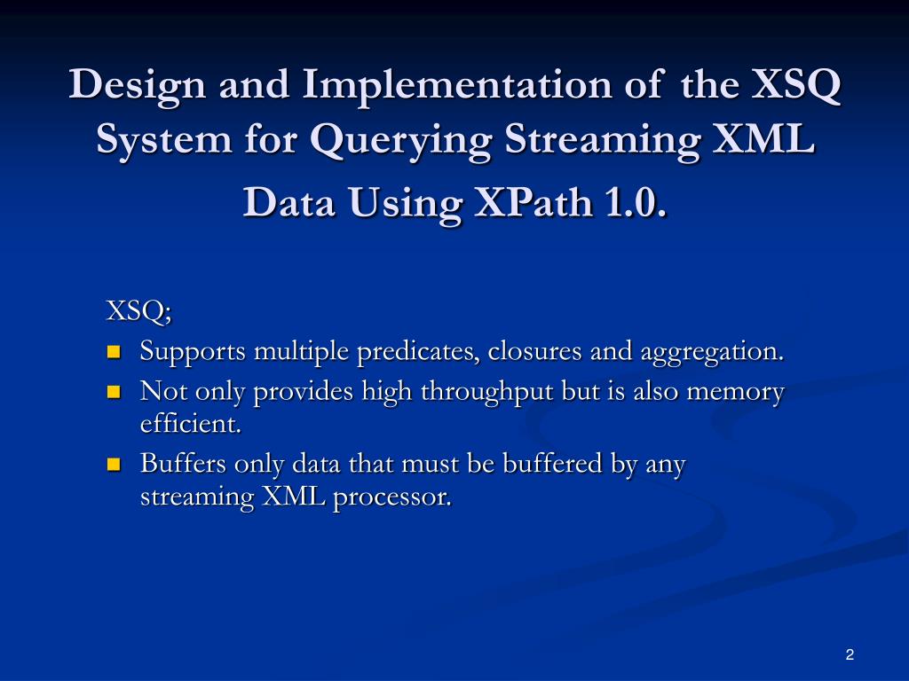 PPT XPath Queries on Streaming Data PowerPoint Presentation, free