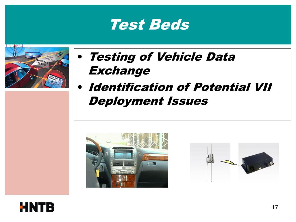 PPT VehicleInfrastructure Integration Test Bed and Model Deployment PowerPoint Presentation