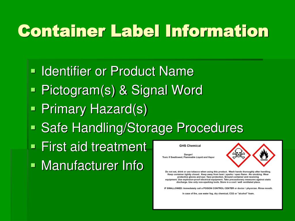 PPT What You Really Need To Know about the Globally Harmonized System