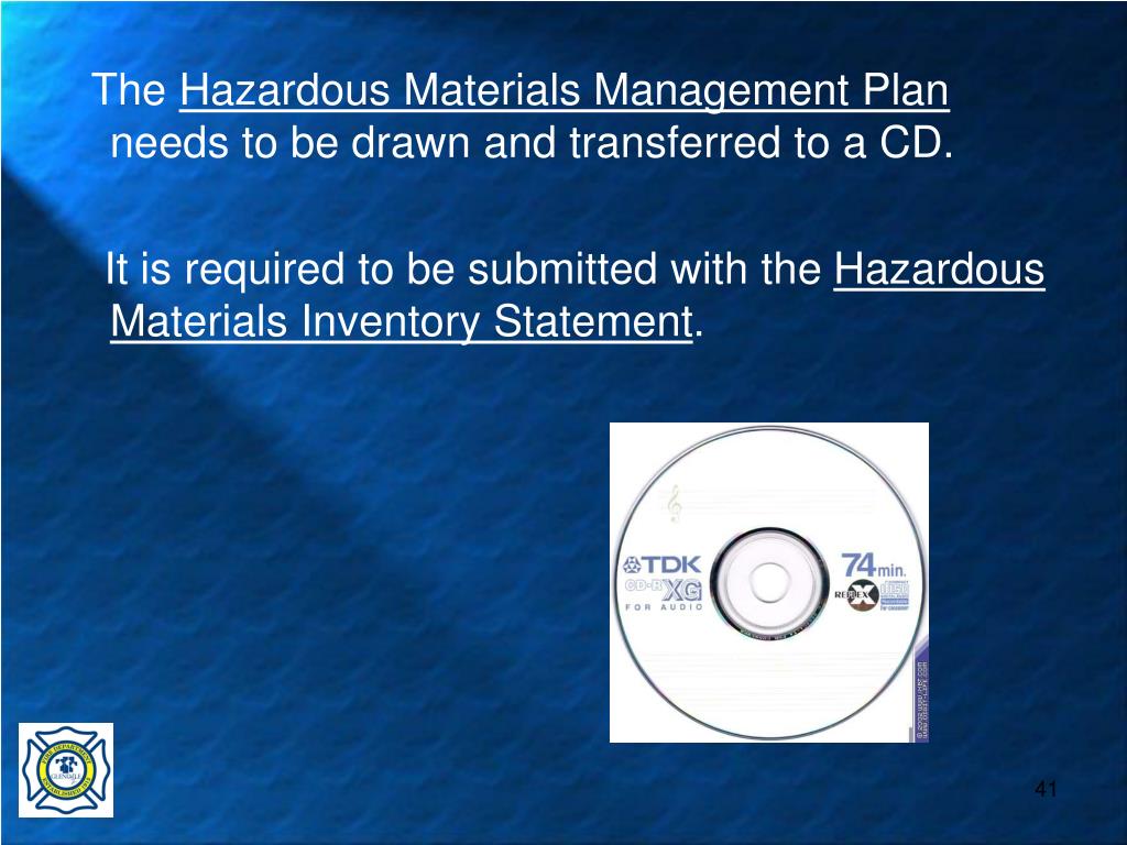 Hazardous Material Management Plan Sample at James Monzon blog
