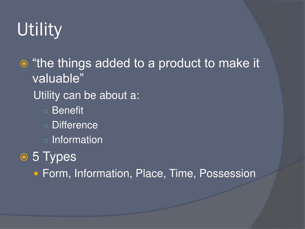 PPT Utility PowerPoint Presentation, free download ID3543316