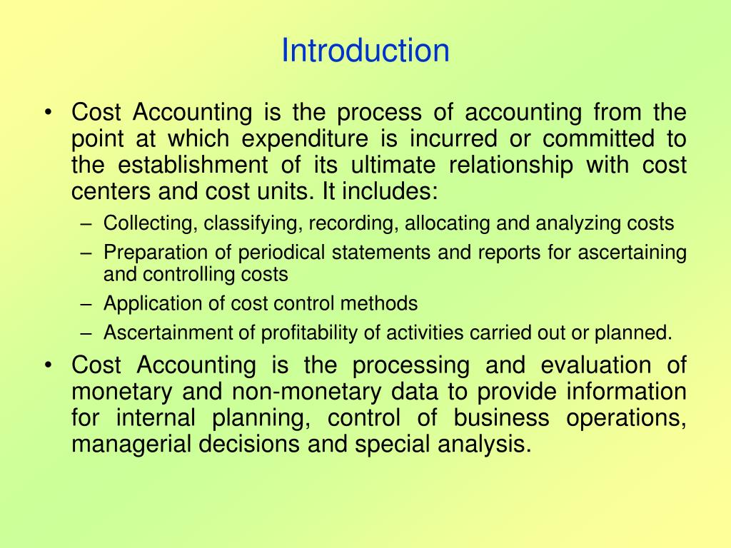 PPT Cost Accounting PowerPoint Presentation, free download ID3550665