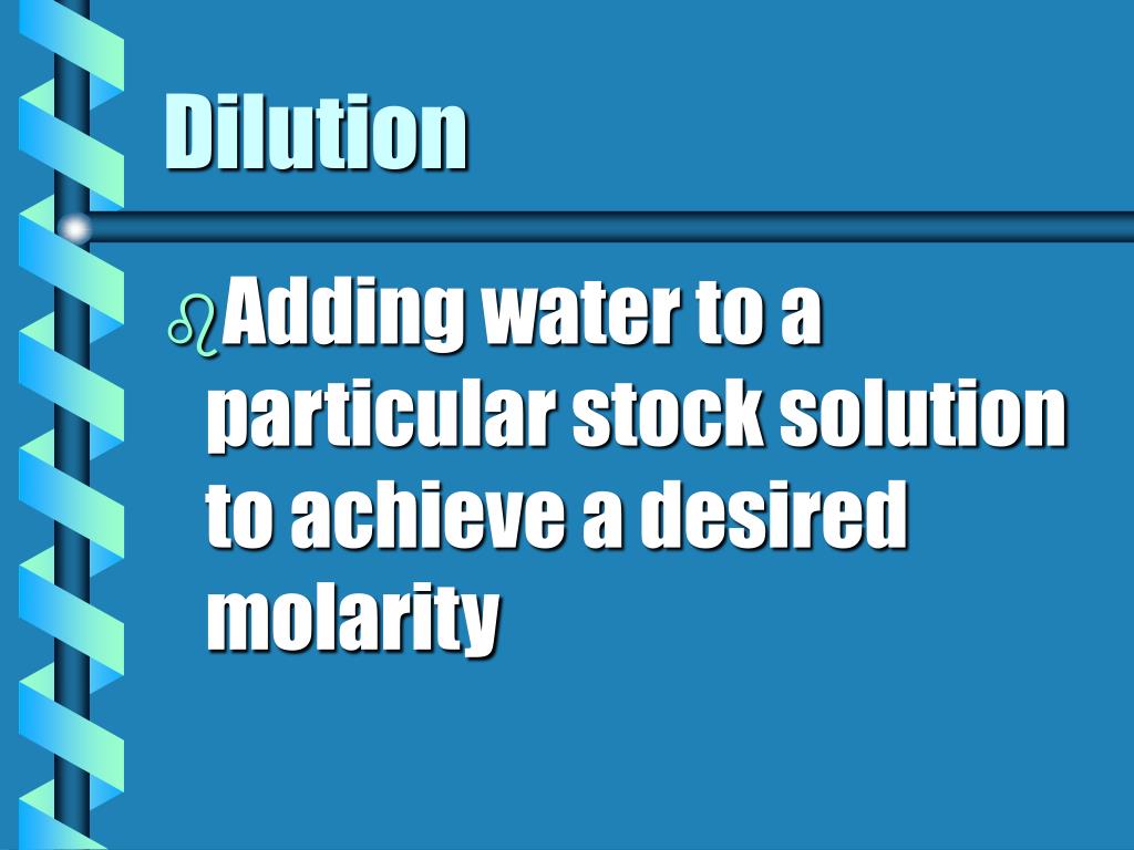 PPT Dilution PowerPoint Presentation, free download ID3552046
