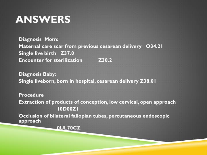 PPT ICD10 CM and ICD10 PCS Coding Scenarios PowerPoint Presentation ID3552281