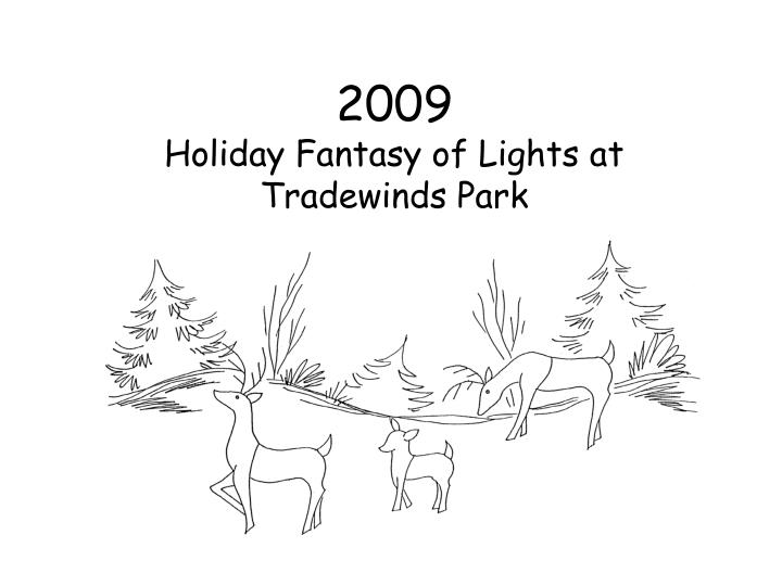 PPT 2009 Holiday Fantasy of Lights at Tradewinds Park PowerPoint