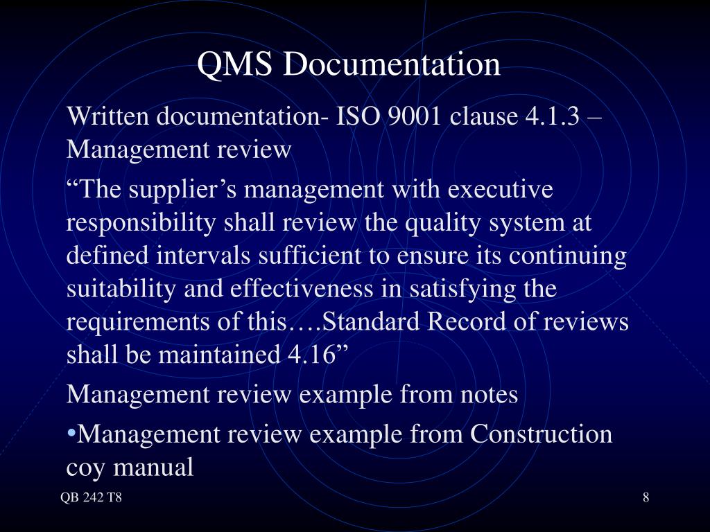 PPT Quality Management System Documentation PowerPoint Presentation