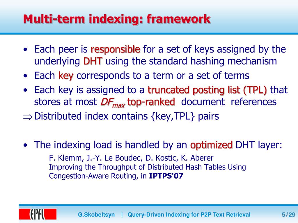 PPT QueryDriven Indexing for P2P Text Retrieval PowerPoint