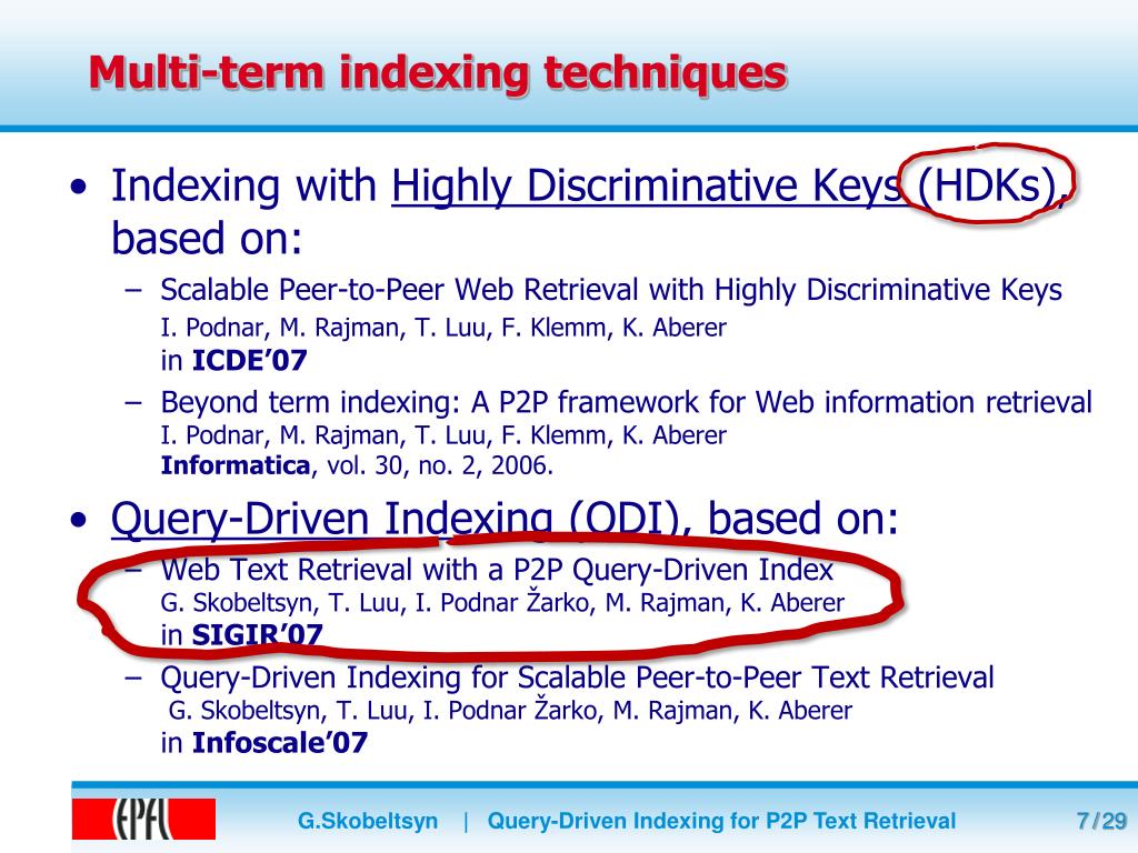 PPT QueryDriven Indexing for P2P Text Retrieval PowerPoint