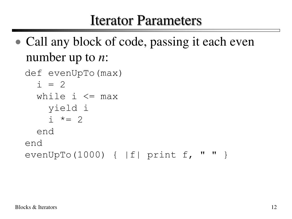 PPT Ruby Containers, Blocks, and Iterators PowerPoint Presentation