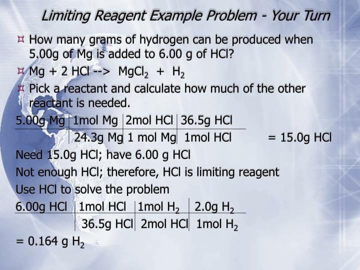 PPT Limiting Reagent PowerPoint Presentation ID3559348