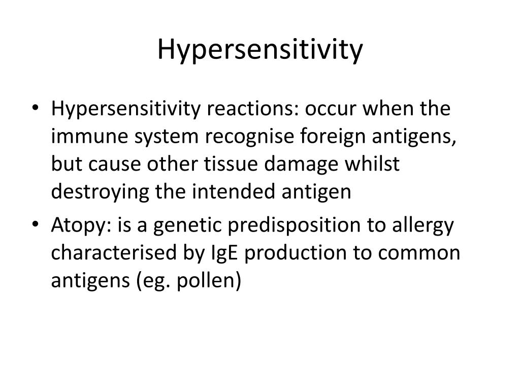 PPT Hypersensitivity PowerPoint Presentation, free download ID3560090