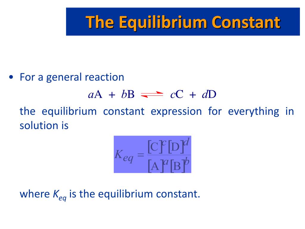 PPT The Equilibrium Constant PowerPoint Presentation, free download